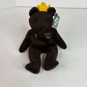 Babe Ruth Bamm Beanos 1998 Teddy Bear Beanie Yankees King Salvino’s w/Tag